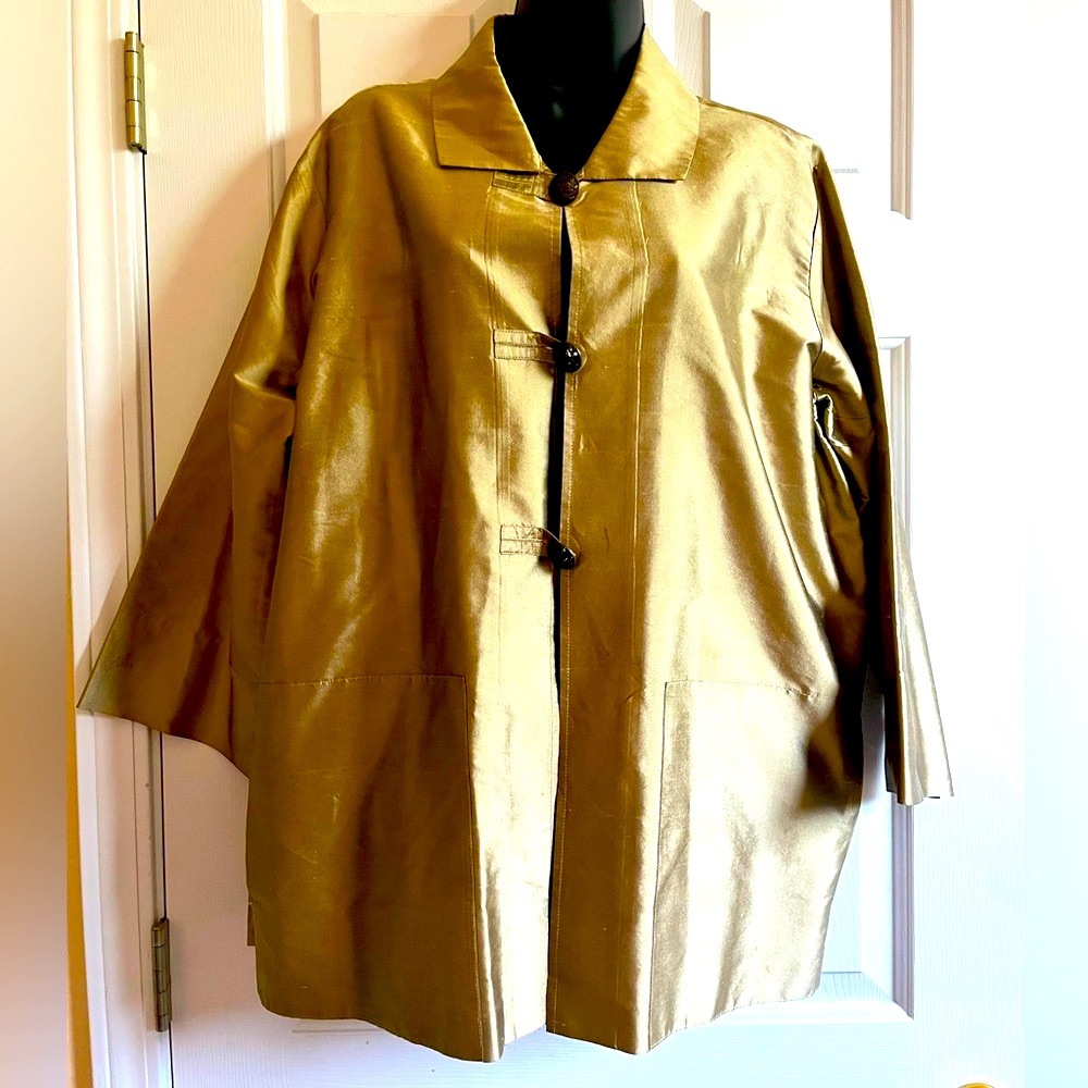 Coldwater Creek Raw Silk Jacket